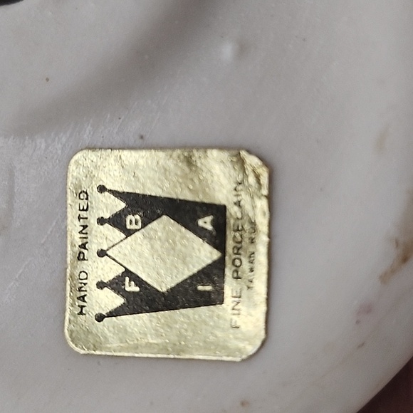 Vintage Fine Porcelain Boy and Goose Hand Painted 6" Blue and White - Picture 7 of 8